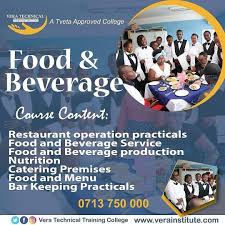 Food and Beverage Services is a course that trains students in the basics of restaurant cooking and baking, food safety procedures and nutrition. ... The variety of production and service jobs exist